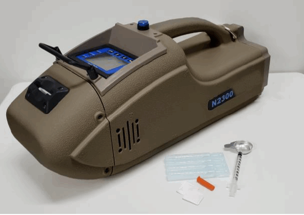 Portable Explosives and Narcotics Detector and Identificator